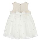 Younger Girls Gold & White Flower Dress, 1, hi-res