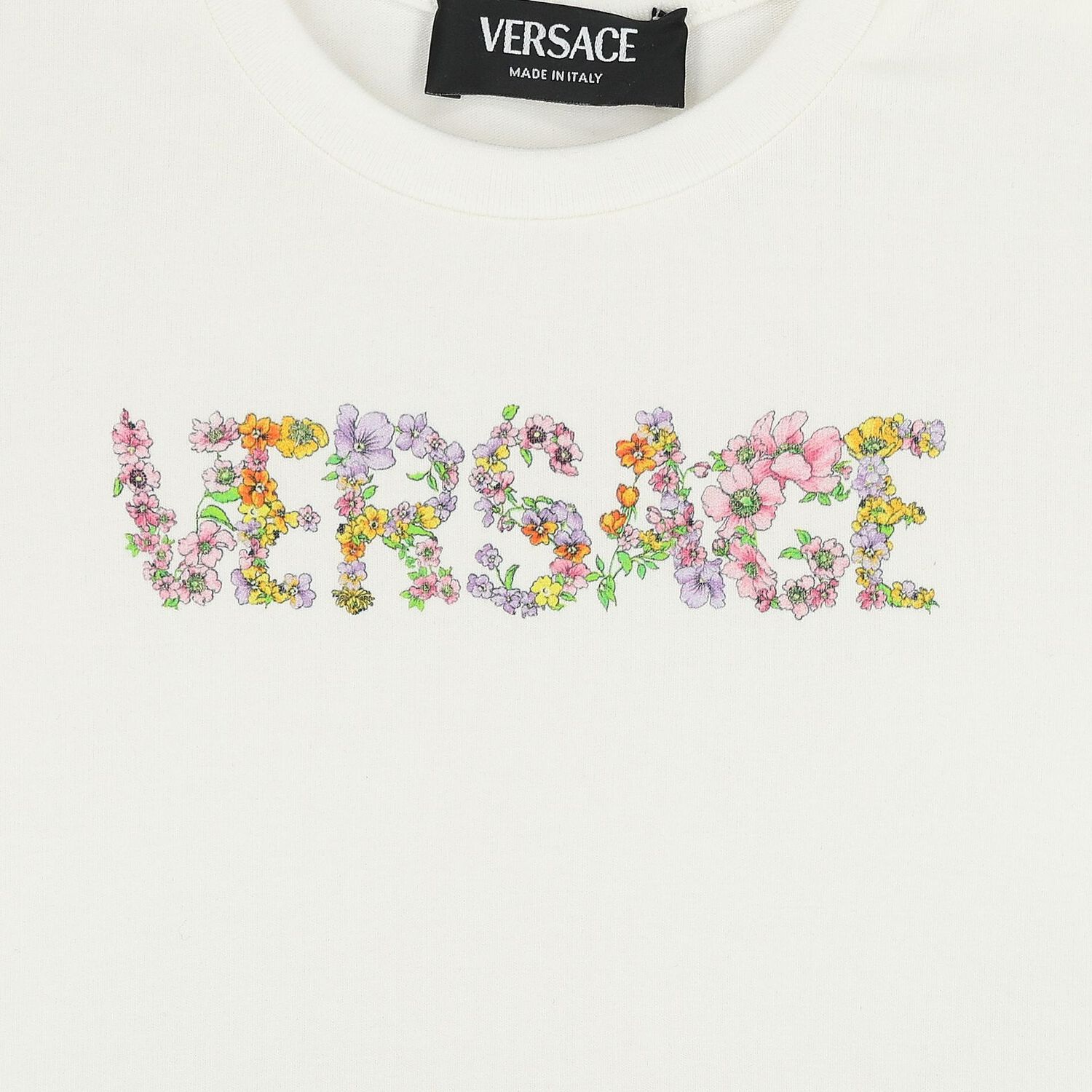 فستان بنات بالشعار باللون العاجى , 1, hi-res