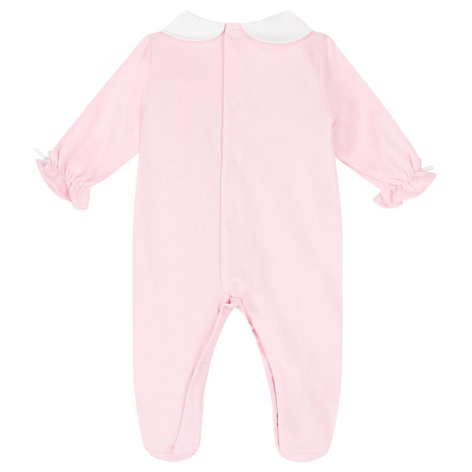 Baby Girls Pink Babygrow, 1, hi-res