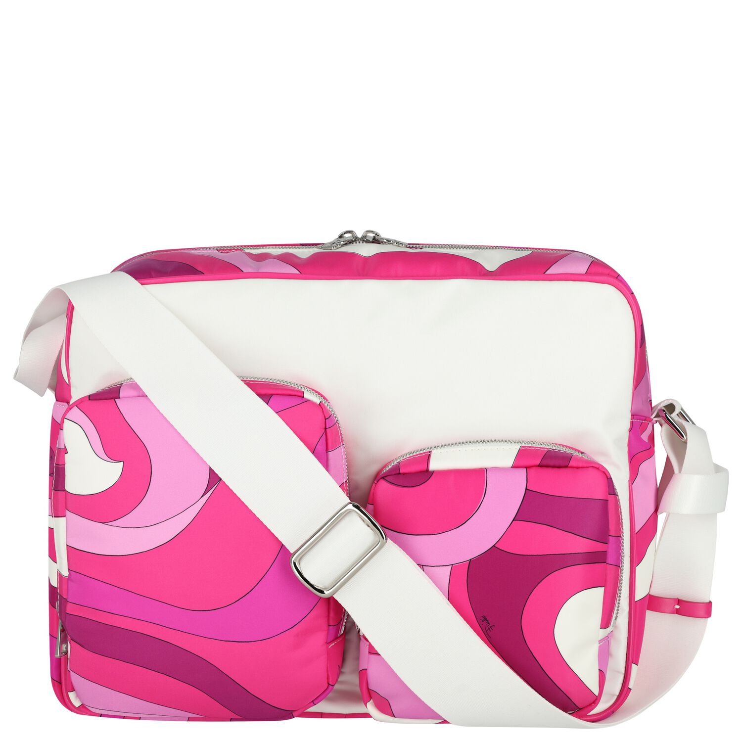 Baby Girls Pink Iride Changing Bag, 2, hi-res