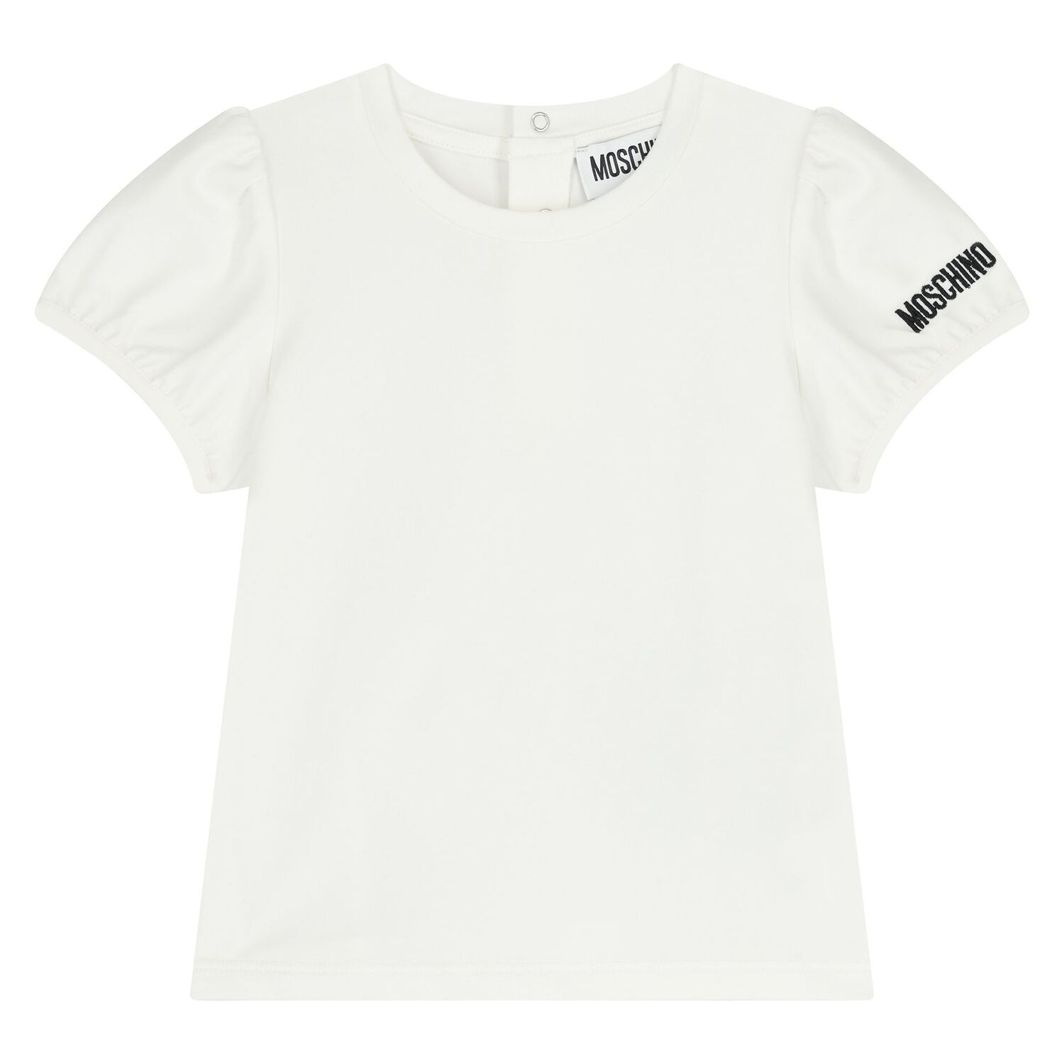 Younger Girls White & Blue Teddy Bear Skirt Set, 1, hi-res