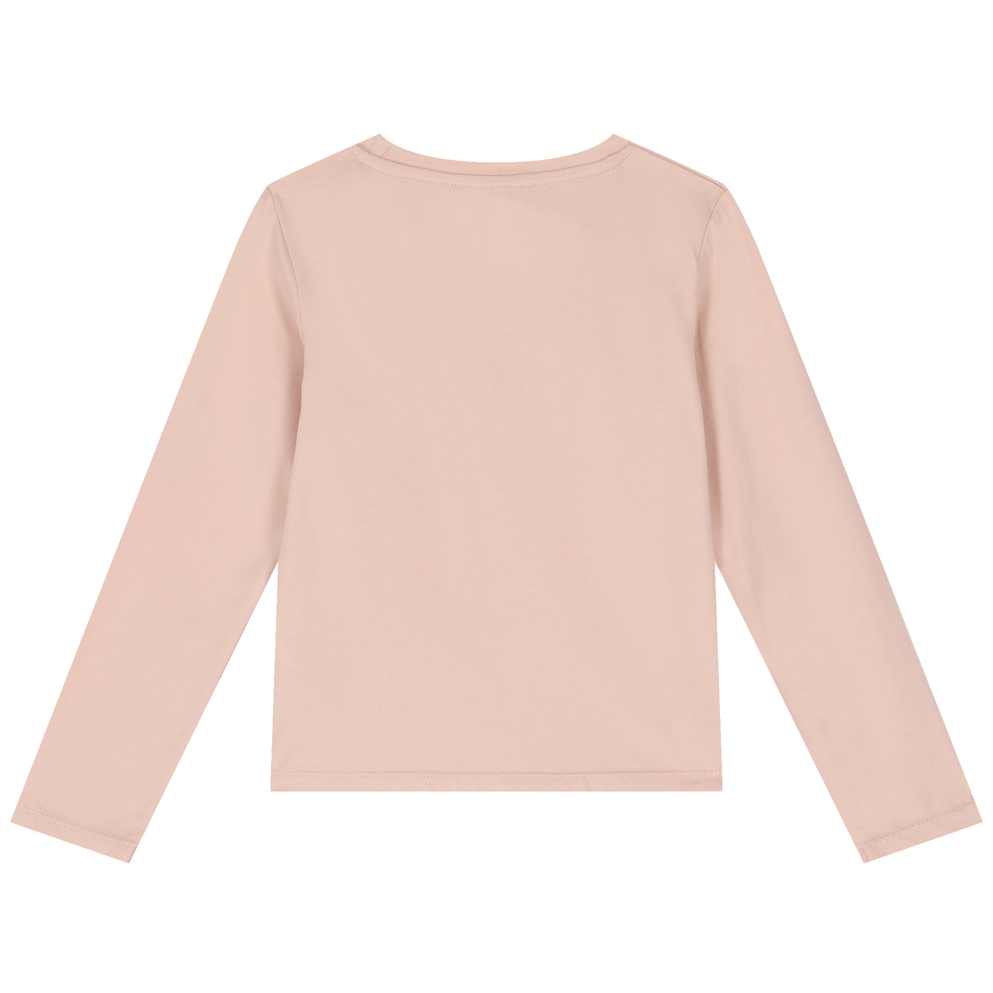 MICHAEL KORS Girls Pink Logo Long Sleeve Top Junior Couture UAE