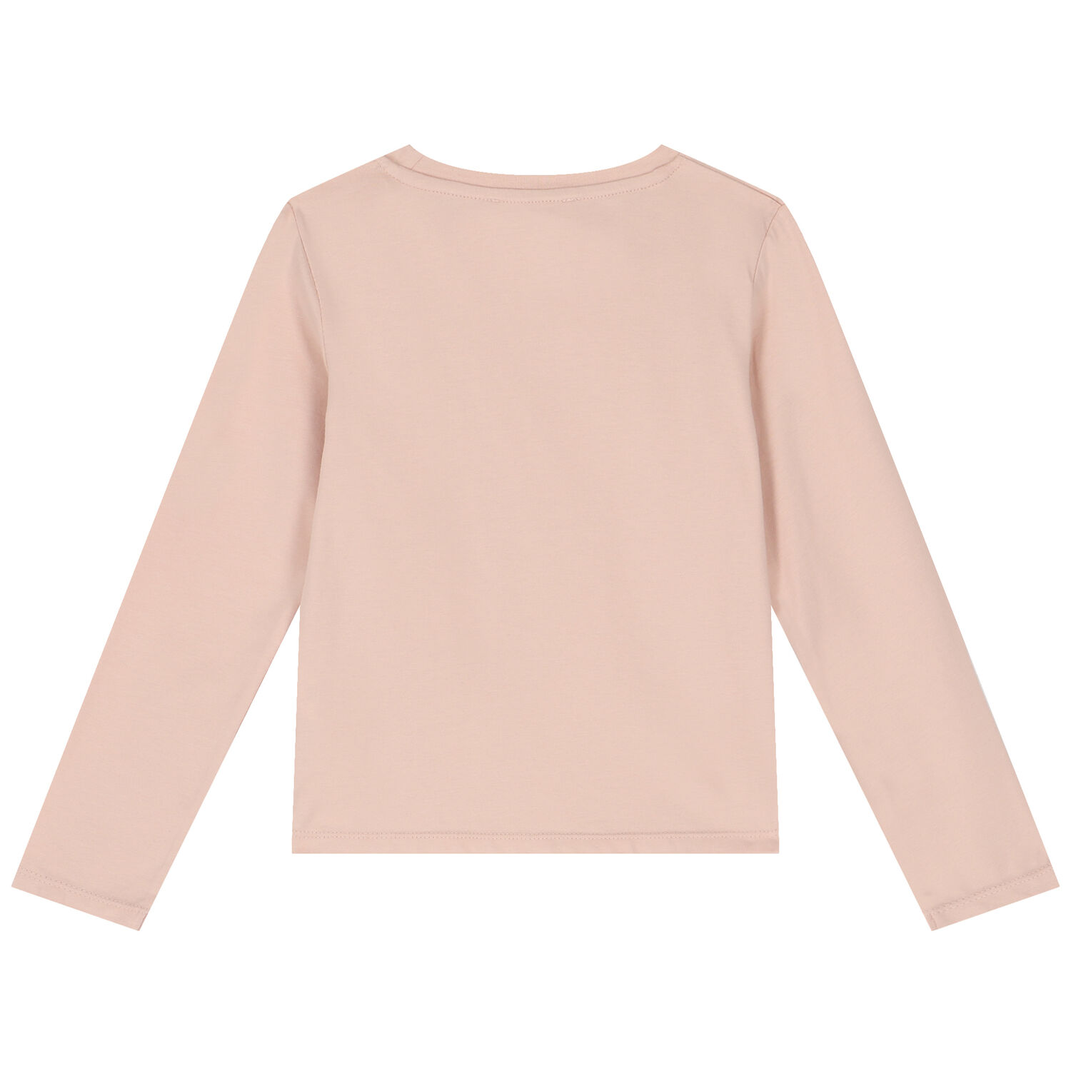 Girls Pink Logo Long Sleeve Top, 2, hi-res