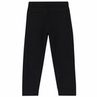 Boys Black Logo Joggers, 1, hi-res