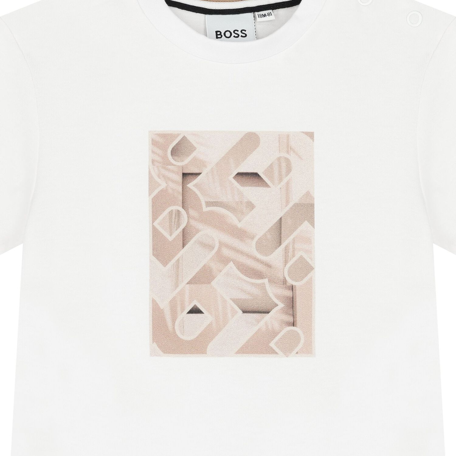 Younger Boys White Logo T-Shirt, 2, hi-res image number null