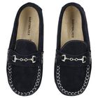 حذاء كلاسيكي من الجلد السويدي باللون الأزرق, 1, hi-res