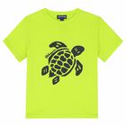 Boys Neon Green Turtle T-Shirt, 1, hi-res