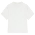 Boys White Logo T-Shirt, 1, hi-res