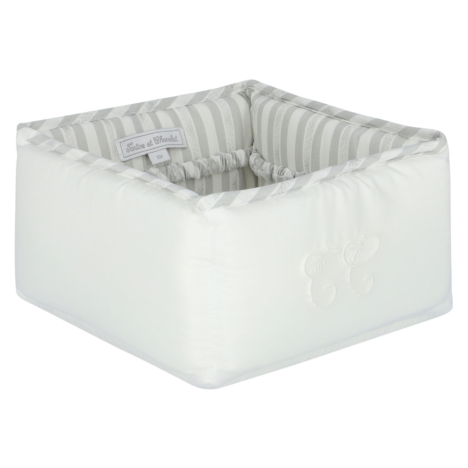 White & Grey Accessory Basket, 3, hi-res image number null