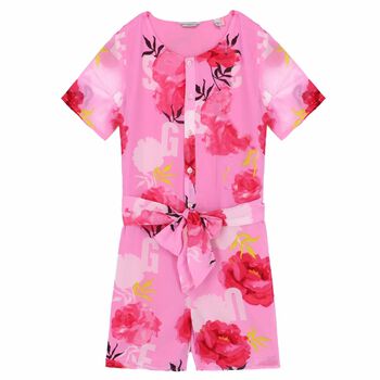 Girls Pink Floral Dress