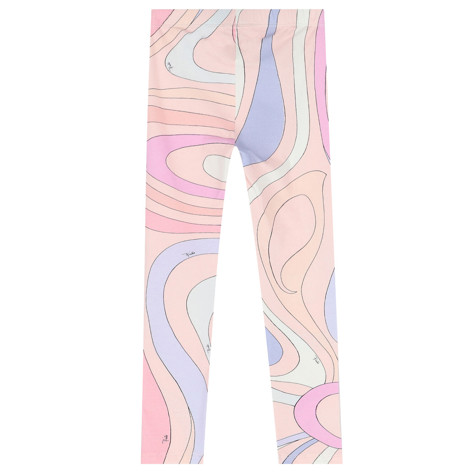 Girls Pink Abstract Leggings, 1, hi-res