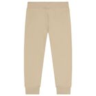 Boys Beige Logo Joggers, 2, hi-res