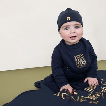 افرول اولاد بالشعار باللون الذهبي والكحلى 