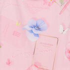 فستان بنات بطبعة الزهور باللون الوردي, 1, hi-res