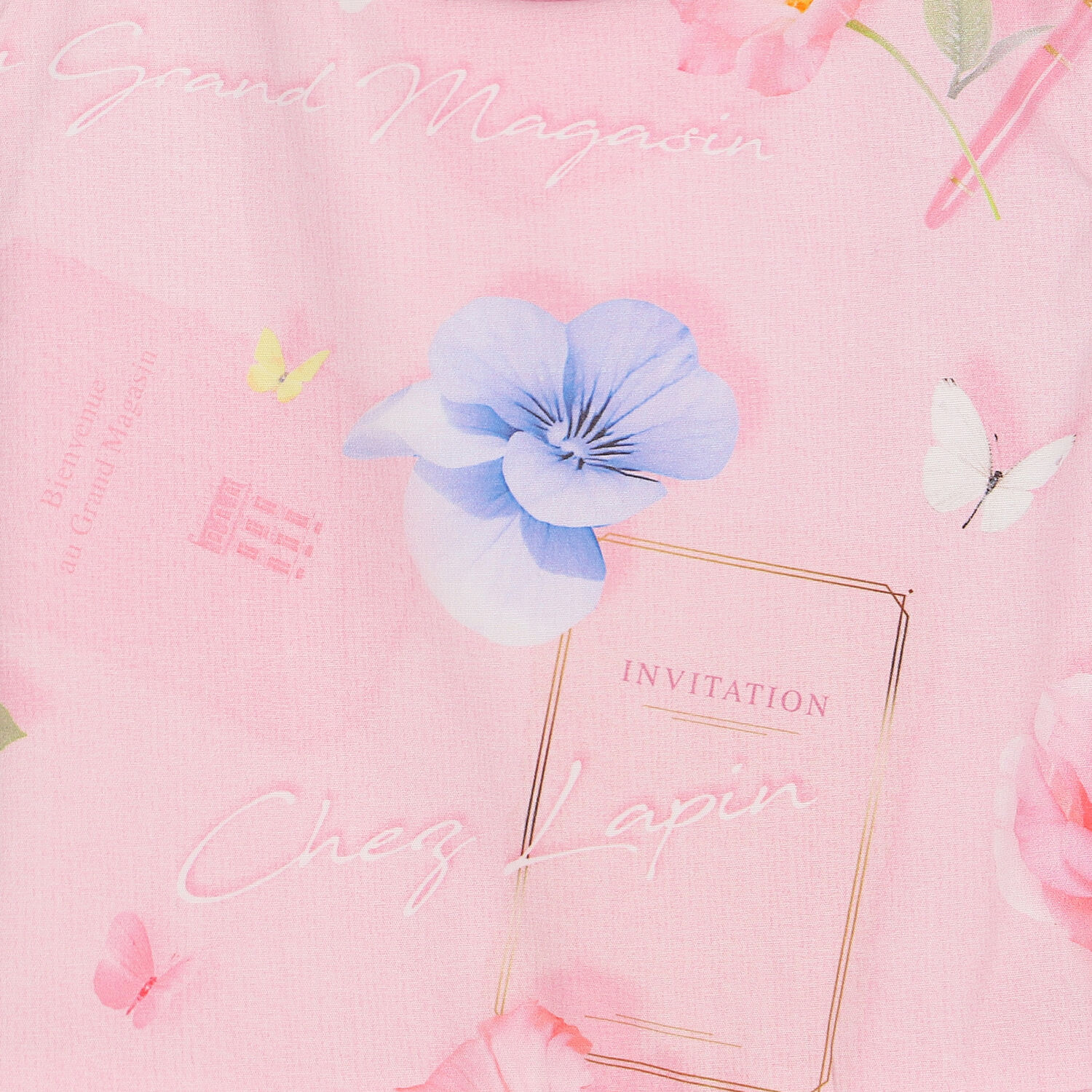 فستان بنات بطبعة الزهور باللون الوردي, 1, hi-res image number null