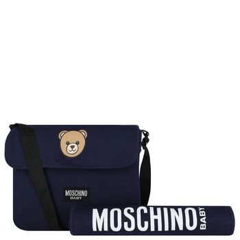 Navy Blue Teddy Bear Baby Changing Bag