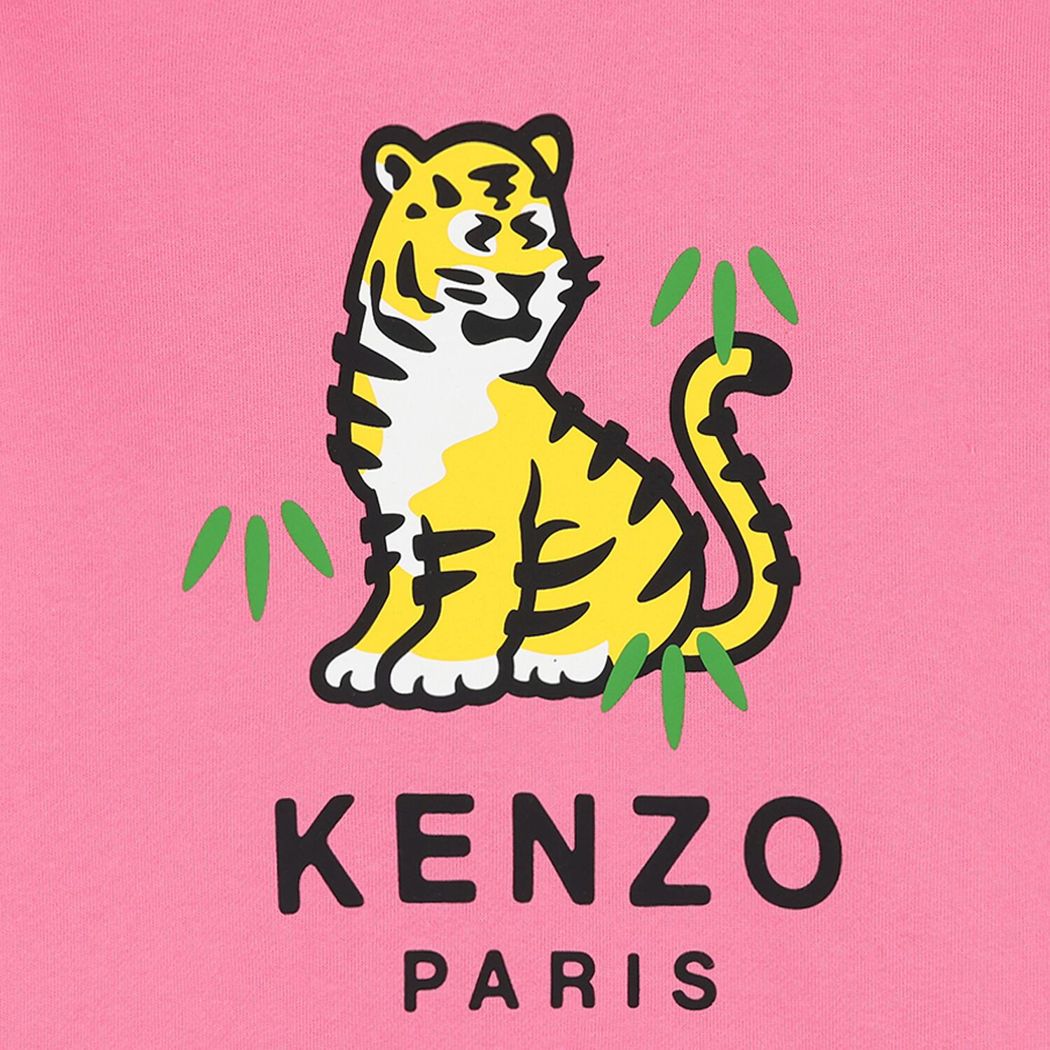 Girls Pink Tiger Logo Sweatshirt, 1, hi-res
