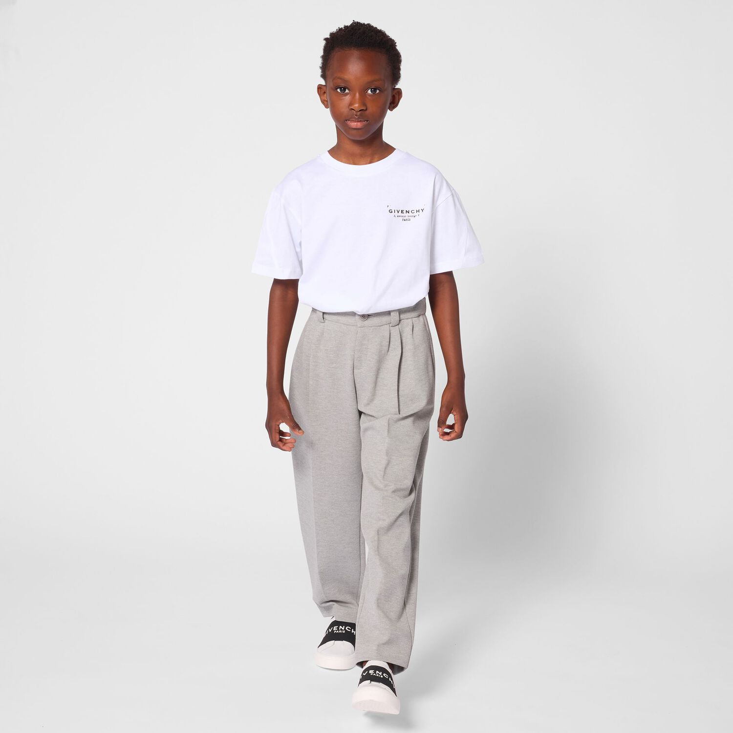 تيشيرت بالشعار باللون الابيض, 2, hi-res