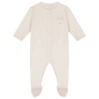 طقم بنات هدايا أفرول بالشعار باللون الوردي, 1, hi-res