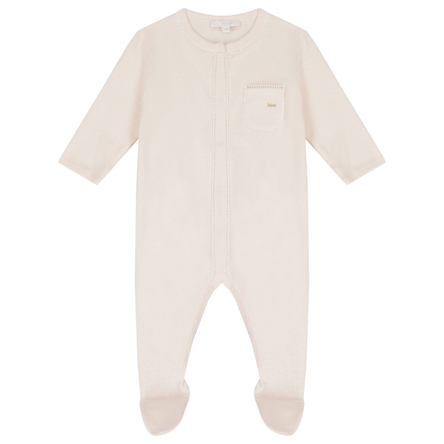 طقم بنات هدايا أفرول بالشعار باللون الوردي, 1, hi-res