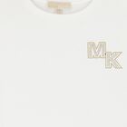 Girls Ivory Logo T-Shirt, 1, hi-res
