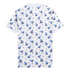 تيشيرت بولو بالشعار باللون الأبيض للأولاد, 1, hi-res