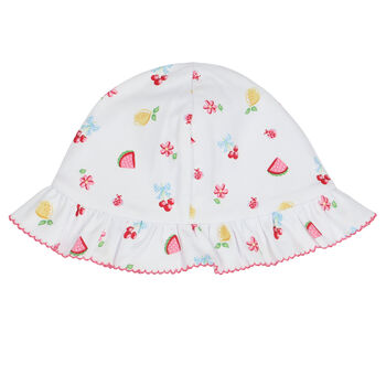 Baby Girls White Tropical Dreams Hat