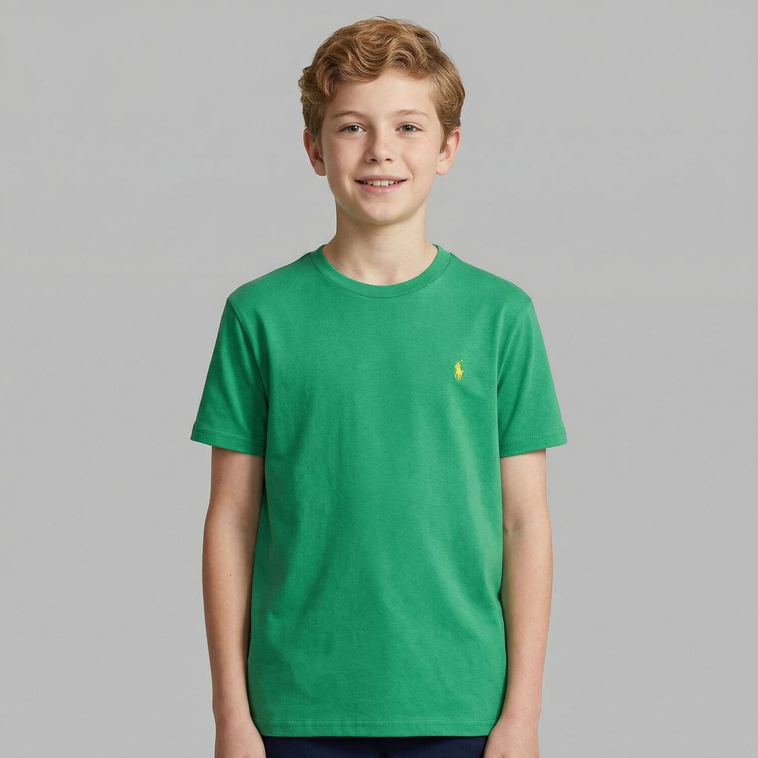 Boys Green Logo T-Shirt, 1, hi-res