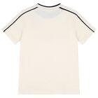 Boys Beige Logo T-Shirt, 1, hi-res
