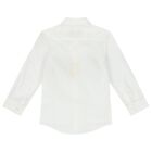 قميص أولاد بالشعار باللون الأبيض والذهبي, 1, hi-res