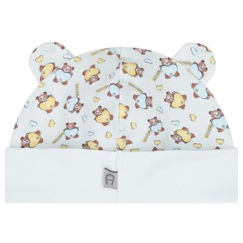 Baby Boys Blue Teddy Bear Hat