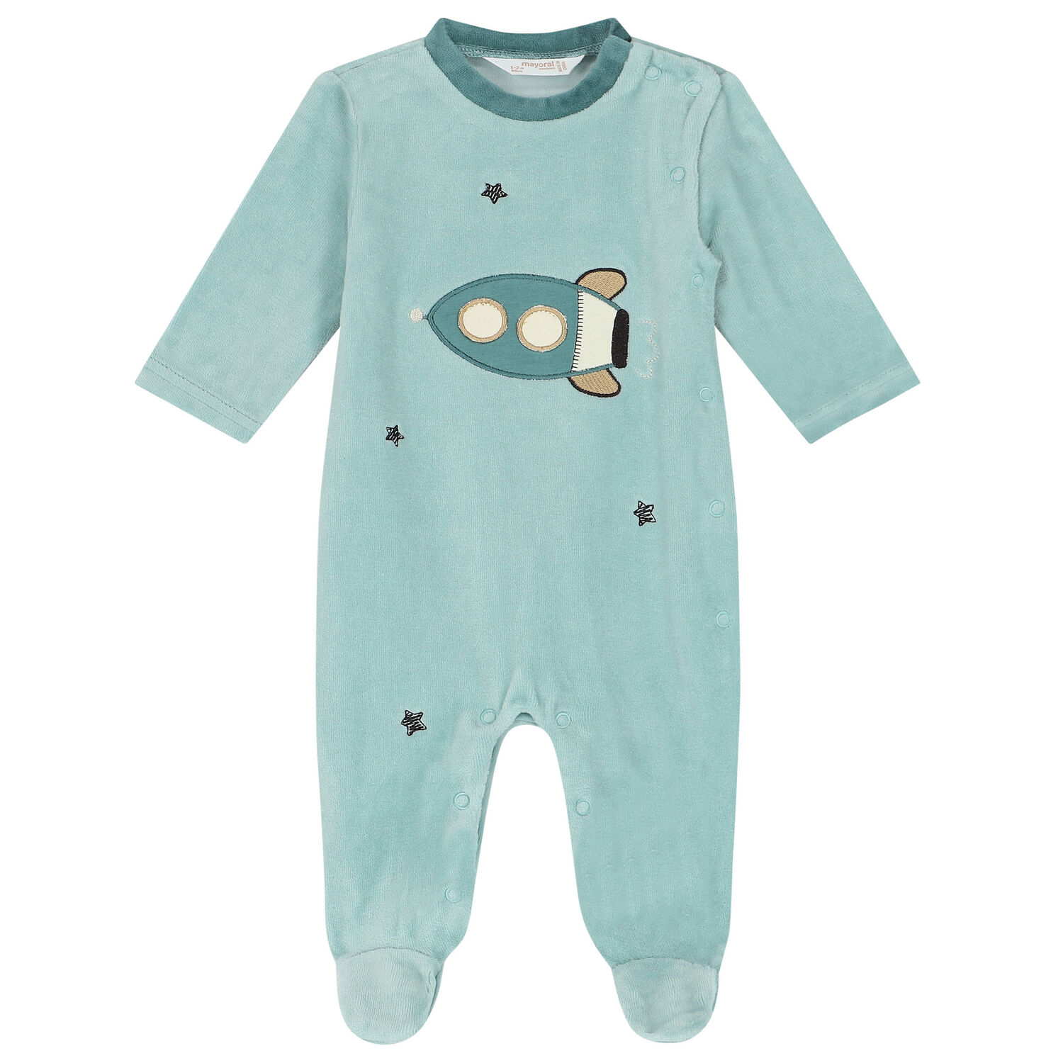 Baby Boys Green & Ivory Babygrows (2 Pack), 1, hi-res image number null