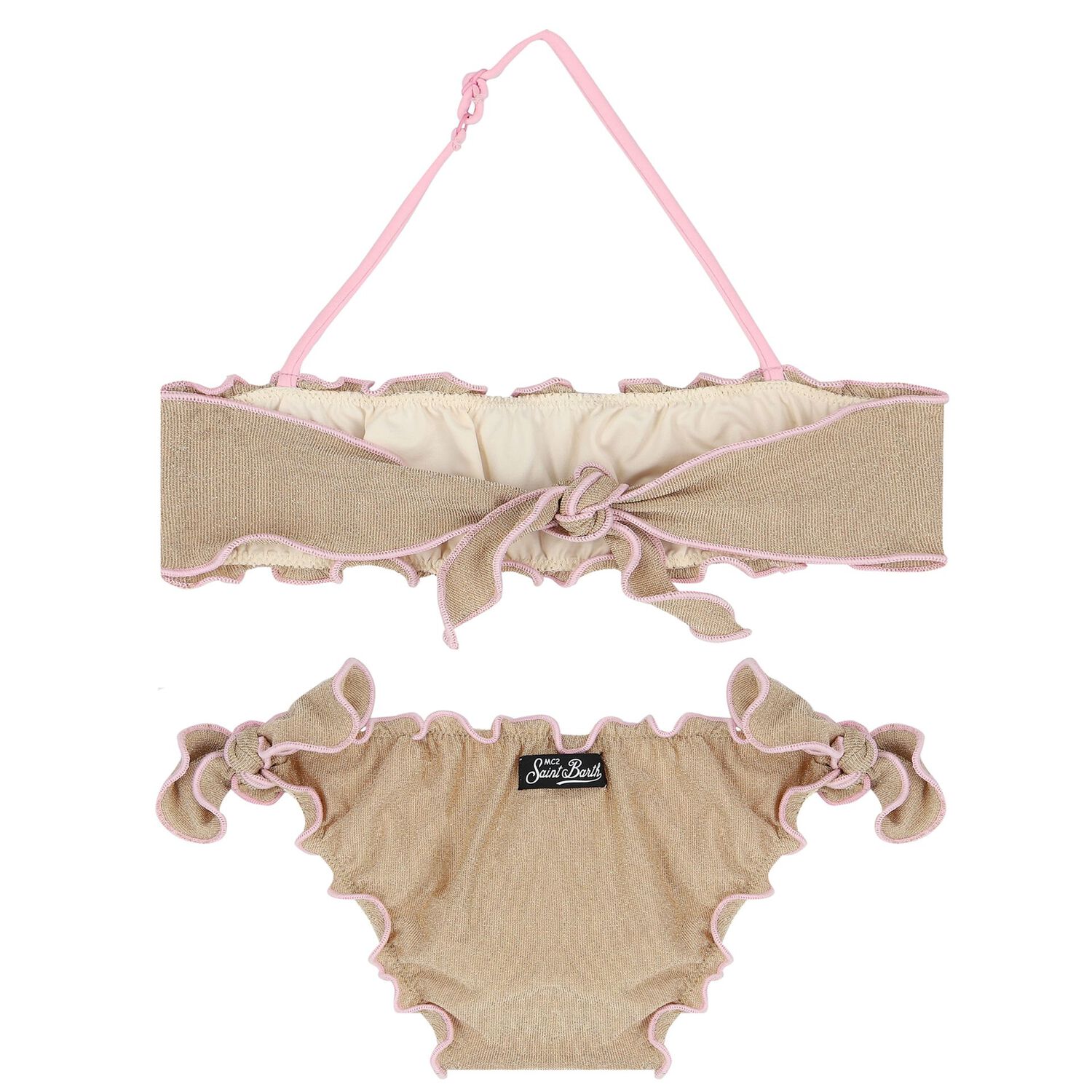 Girls Gold & Pink Bikini, 1, hi-res image number null