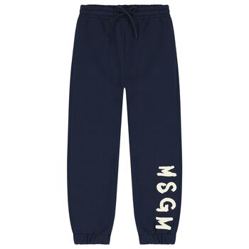 Navy Blue Logo Joggers
