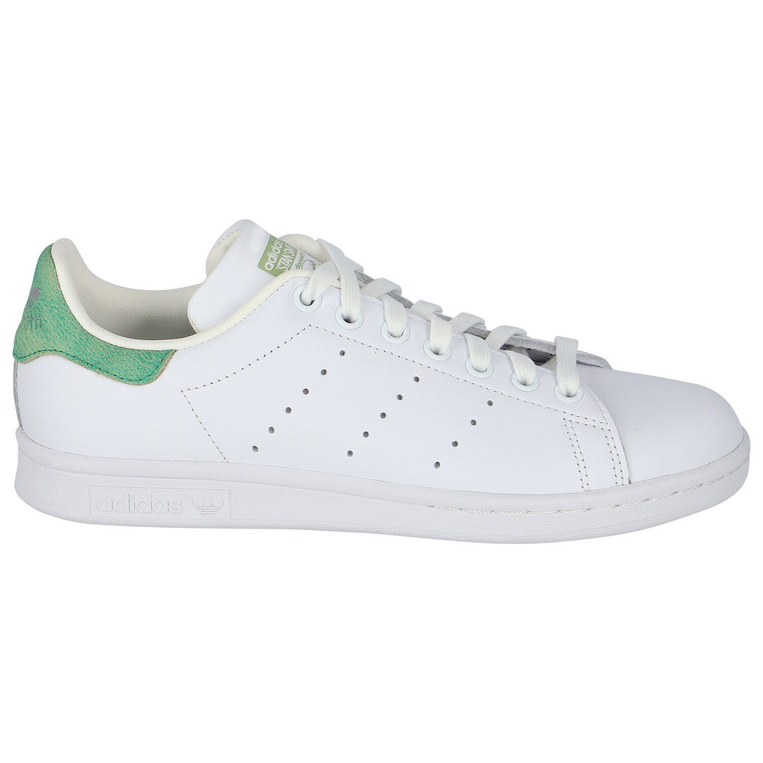 White & Green Stan Smith Trainers, 3, hi-res