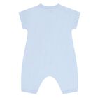 Baby Boys Blue Teddy Bear Logo Romper, 1, hi-res