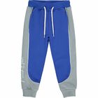 Boys Blue & Grey Logo Tracksuit, 1, hi-res