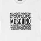 تيشيرت  بالشعار باللون الابيض للأولاد و البنات, 1, hi-res