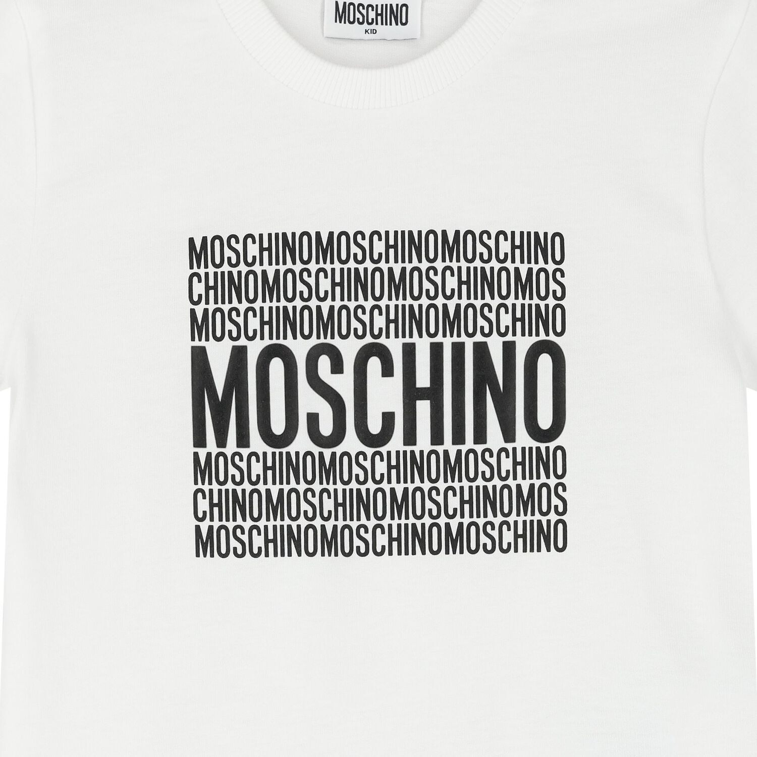 تيشيرت  بالشعار باللون الابيض للأولاد و البنات, 1, hi-res image number null