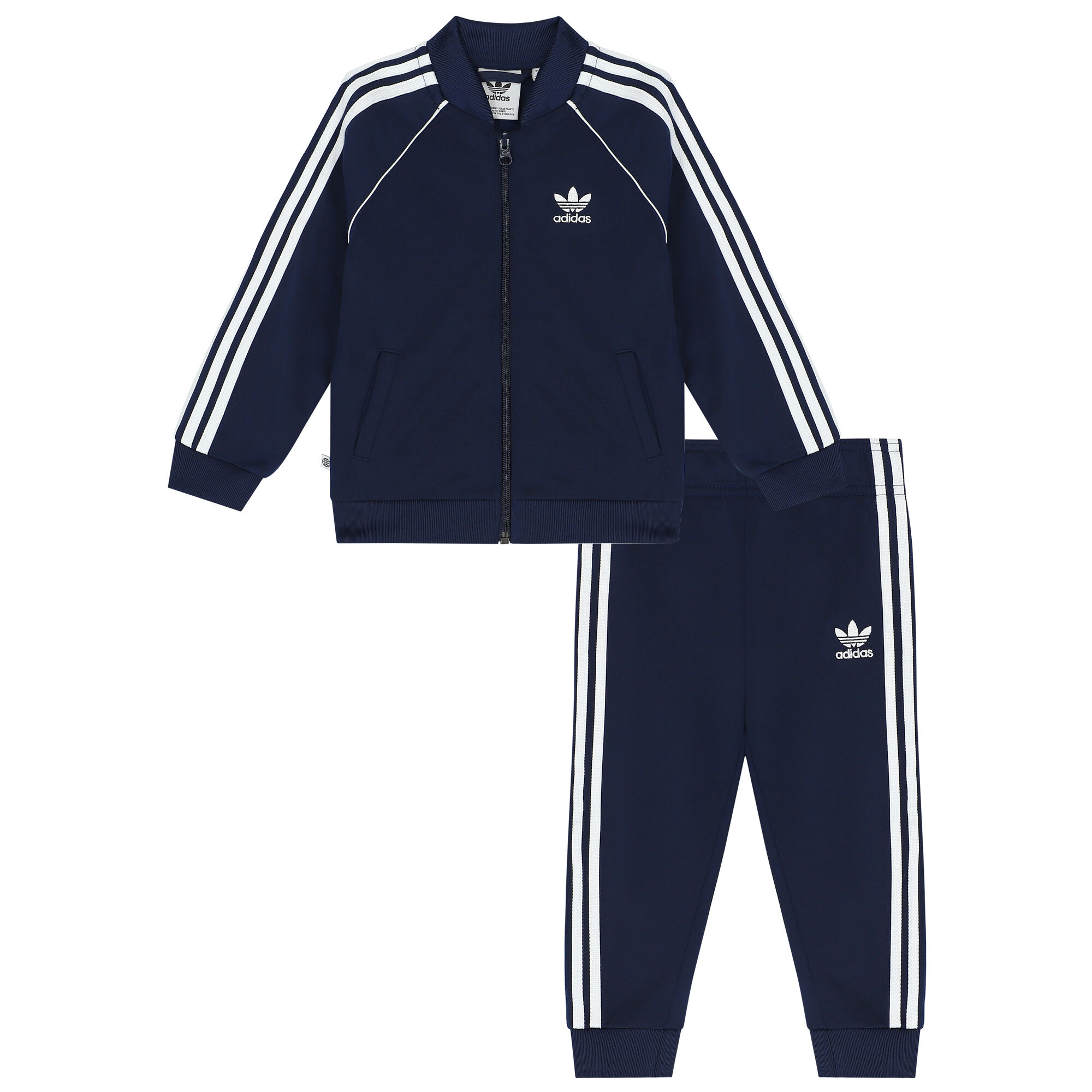 Adidas dark blue tracksuit new arrivals