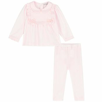 Baby Girls Pink Trousers Set