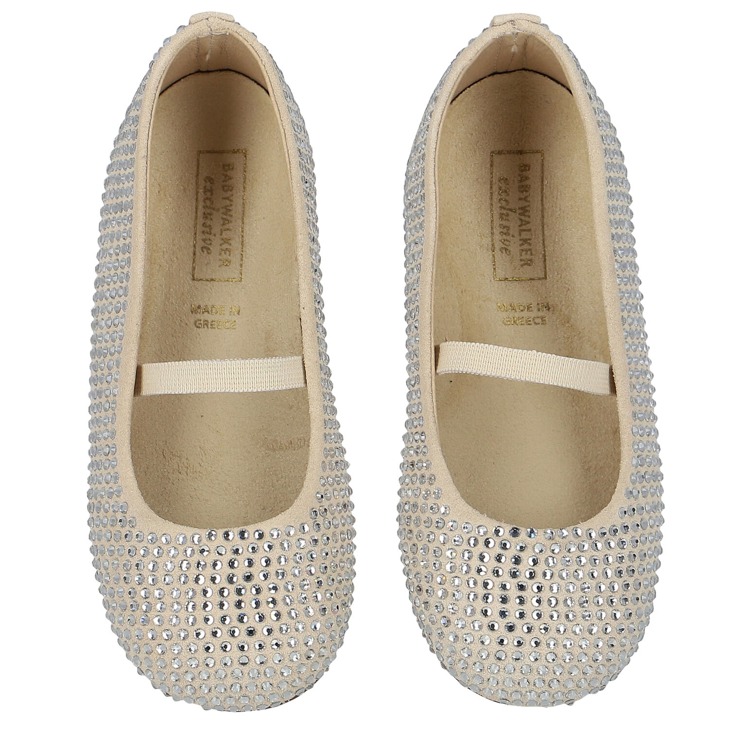 Girls Beige Embellished Shoes, 1, hi-res image number null