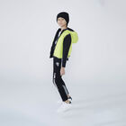 بنطلون رياضي بالشعار باللون الأسود للأولاد, 1, hi-res