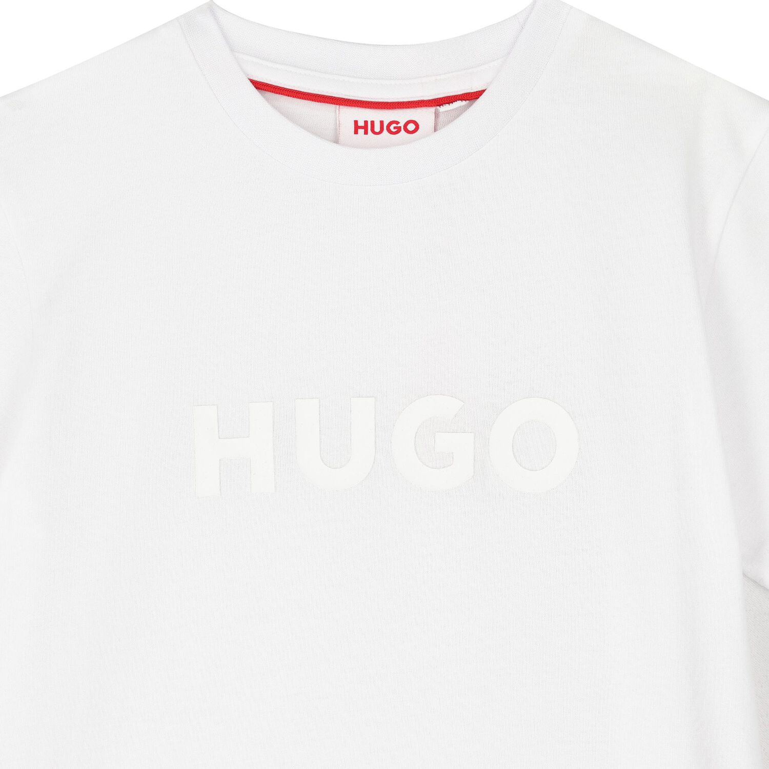 Boys White Cotton Logo T-Shirt, 3, hi-res image number null