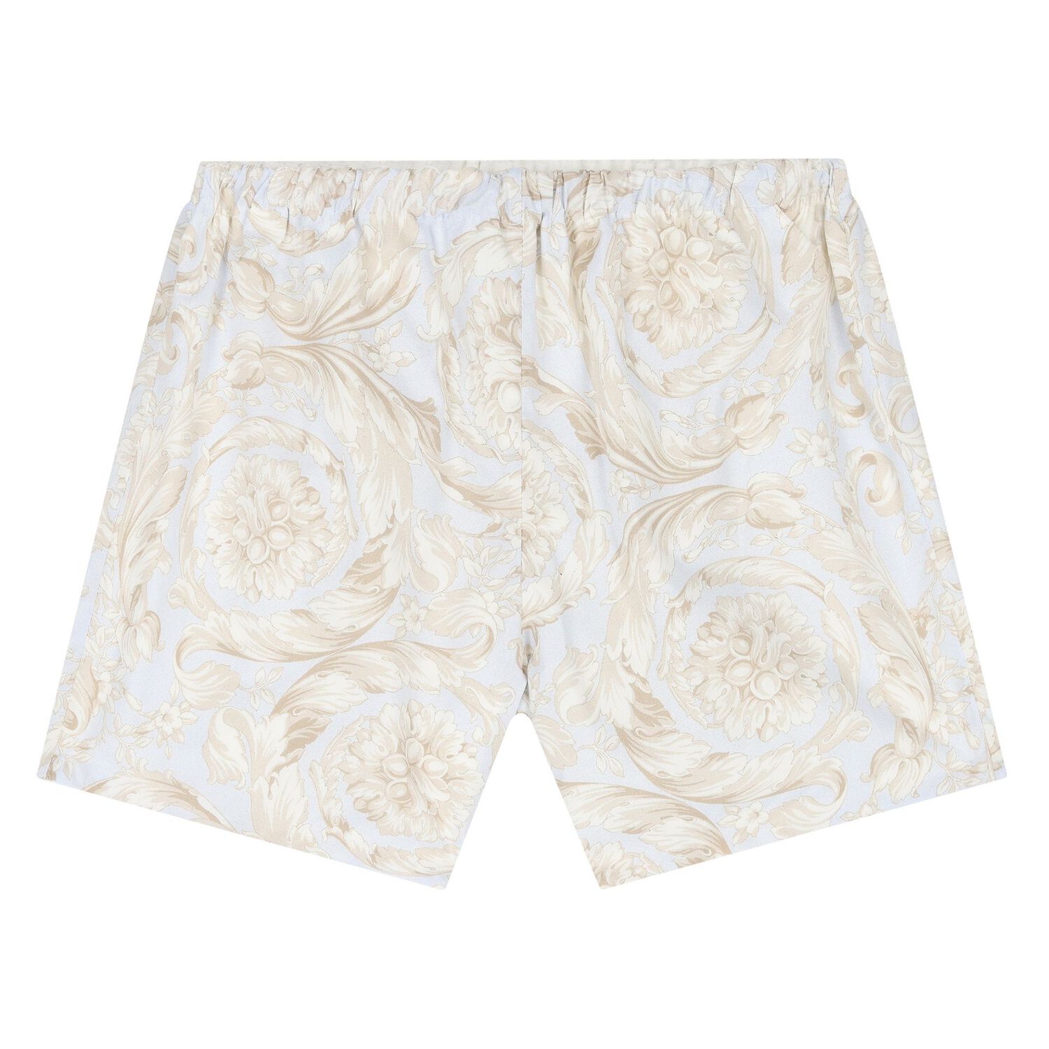 Baby Boys Ivory & Blue Barocco Shorts Set, 1, hi-res image number null