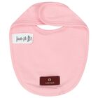 طقم بنات بالشعار باللون الوردي, 1, hi-res