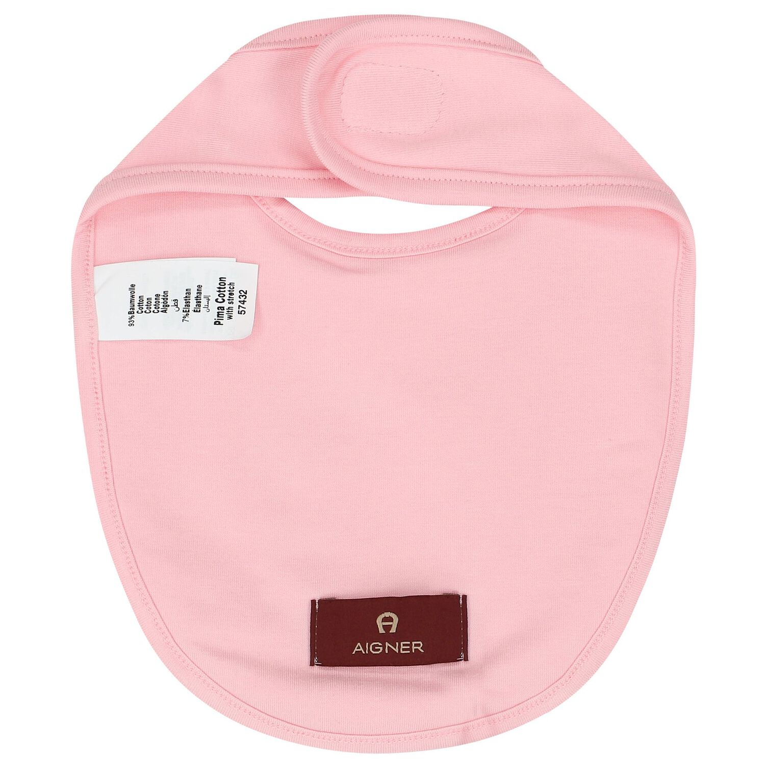 طقم بنات بالشعار باللون الوردي, 1, hi-res