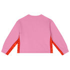 Girls Pink Logo Sweatshirt, 1, hi-res
