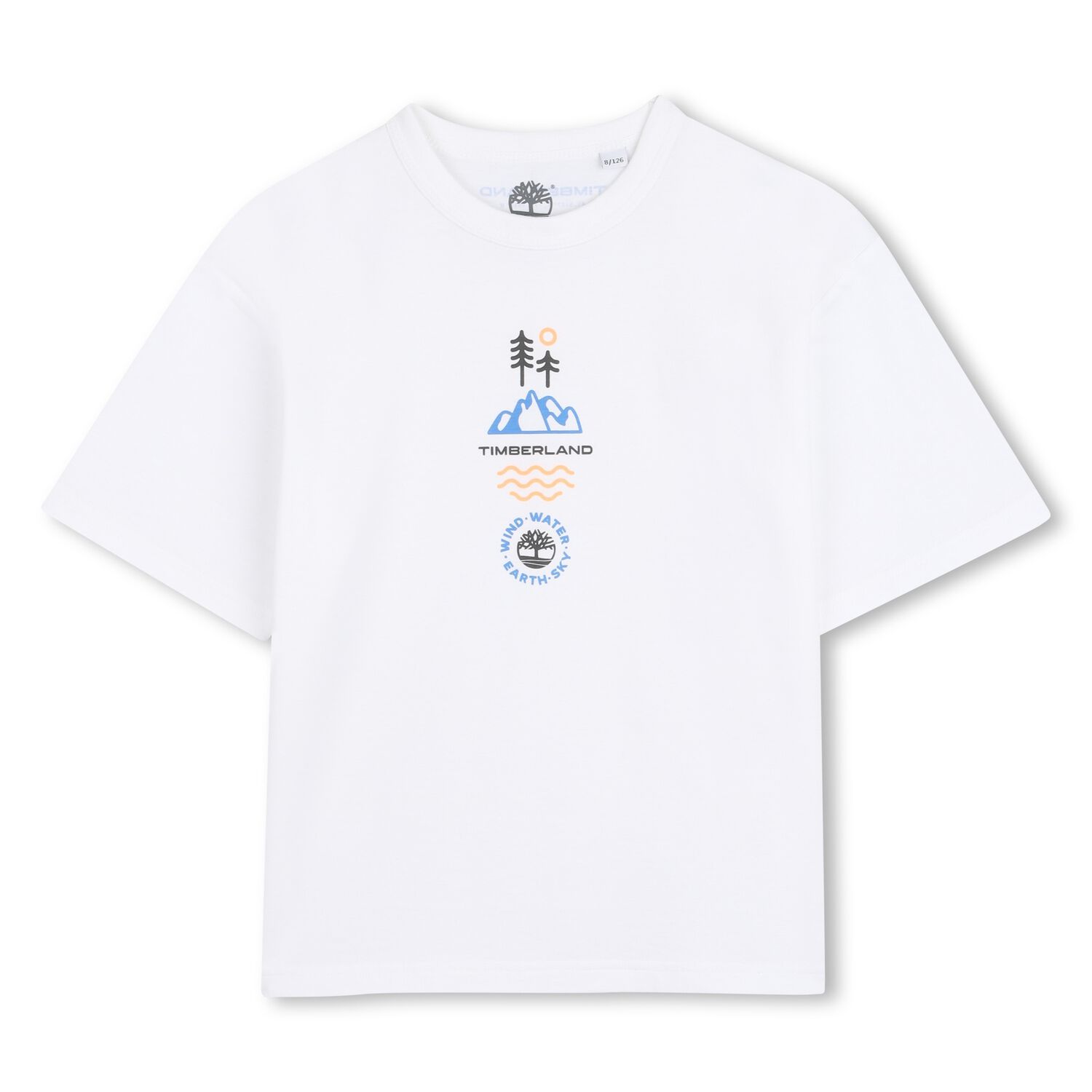 Boys White Logo T-Shirt, 1, hi-res