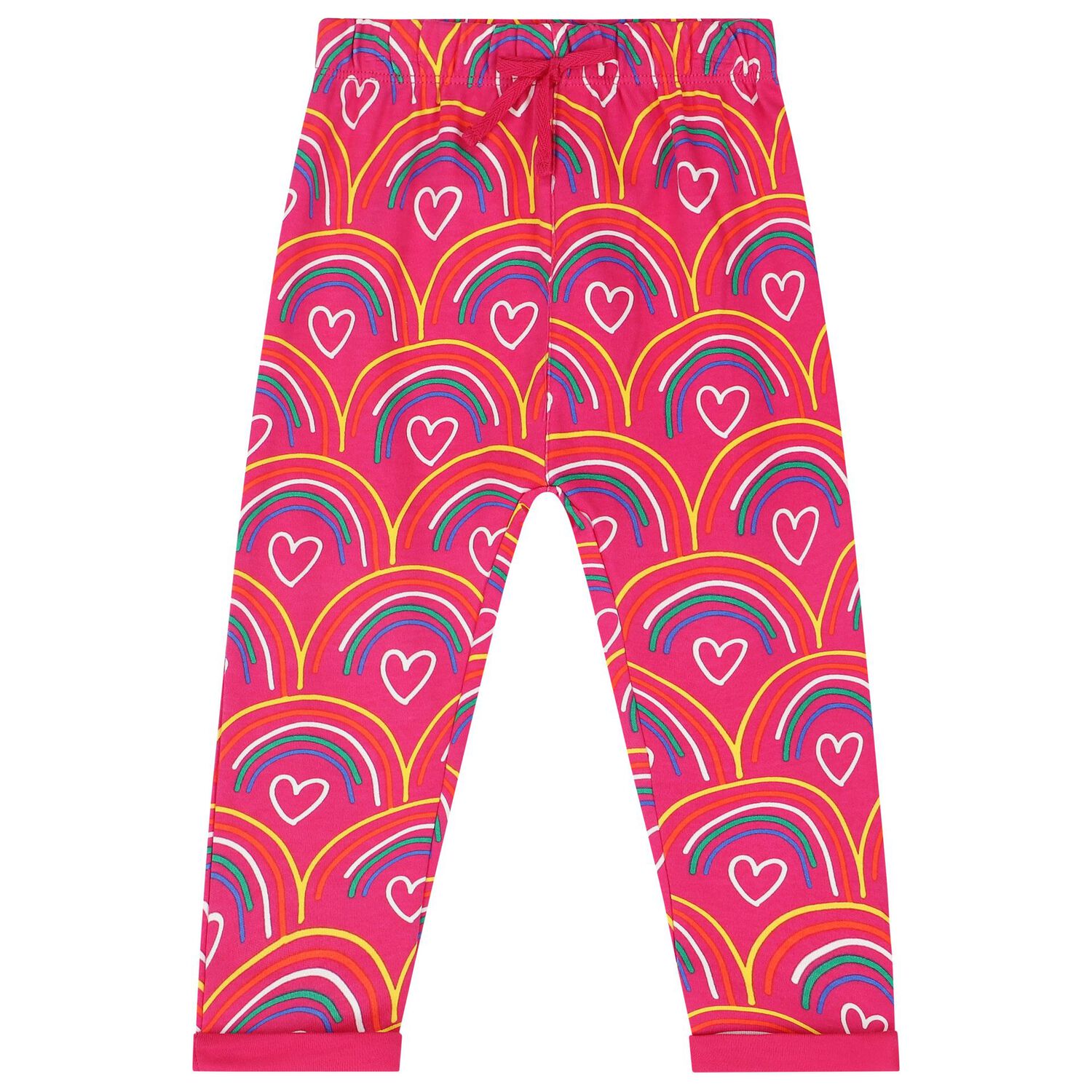 Younger Girls Pink Rainbow Tracksuit, 1, hi-res image number null